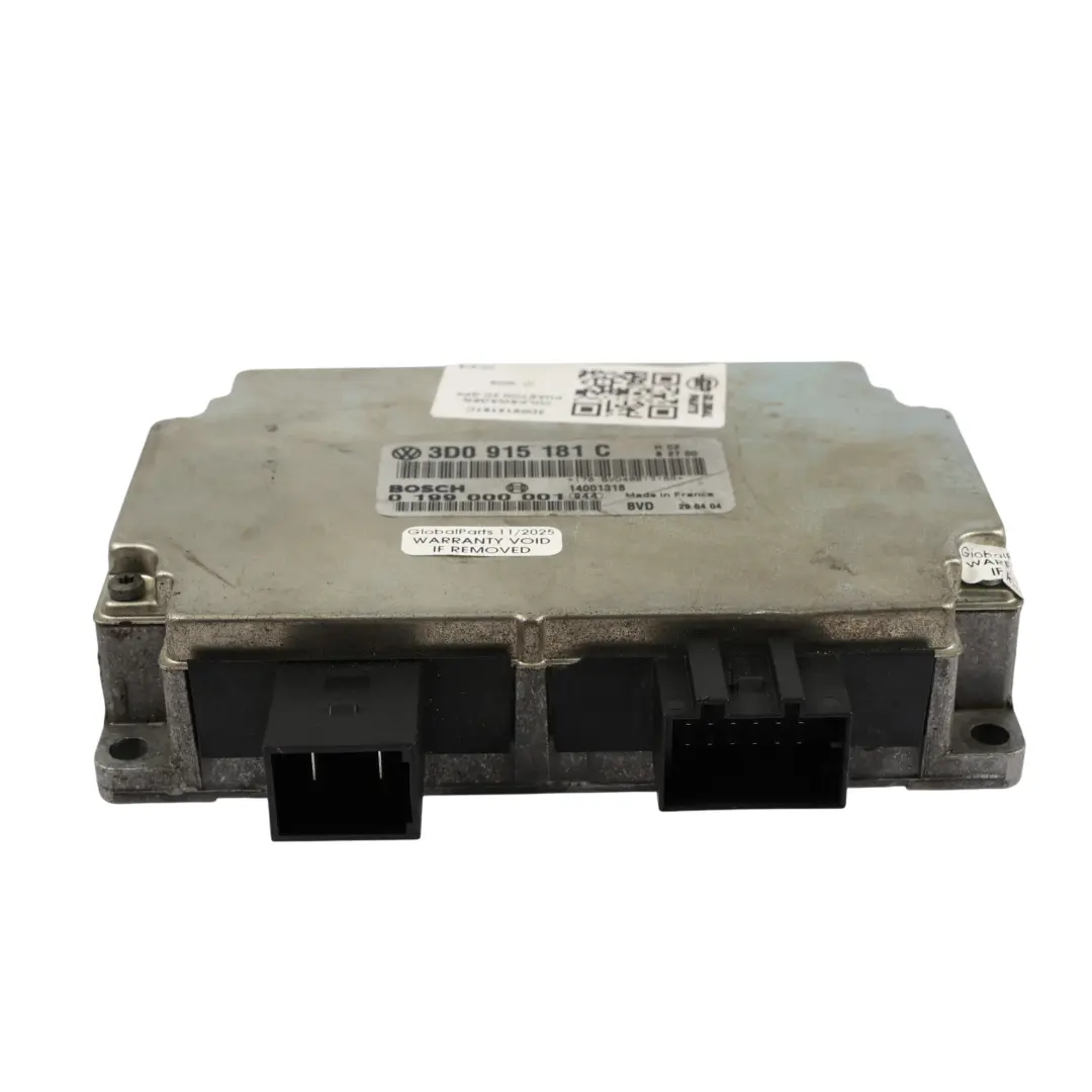 Unidad Módulo Control De Batería ECU para Volkswagen Phaeton 3D 5.0 V10 con número de pieza 3D0915181C Volkswagen Phaeton 3D 5.0 V10 Unidad Módulo Control De Batería ECU - SKU 3D0915181C - Número de pieza 3D0915181C