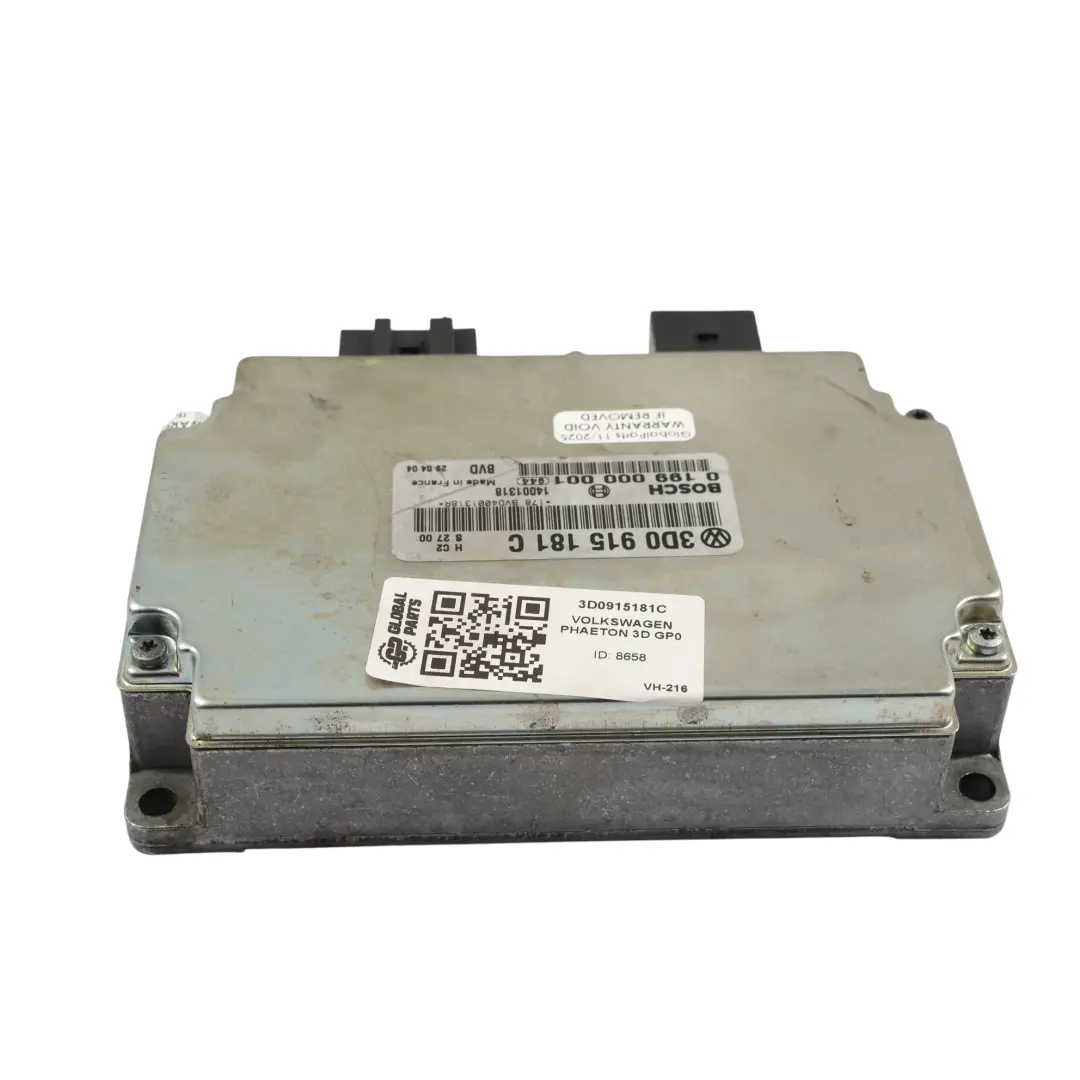 Control Module Unit ECU to Volkswagen Phaeton 3D 5.0 V10 Battery with Part number 3D0915181C Volkswagen Phaeton 3D 5.0 V10 Battery Control Module Unit ECU - SKU 3D0915181C - Part number 3D0915181C