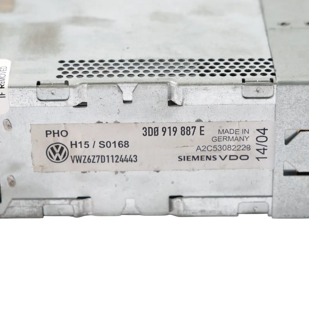 VW Volkswagen Phaeton 3D Principale Navigazione Unità Di Controllo CD - SKU 3D0919887E - Numero di parte 3D0919887E