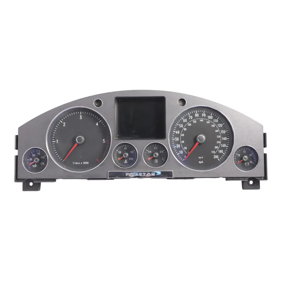 Instrument Cluster Speedometer Automatic to VW Volkswagen Phaeton 3D with Part number 3D0920981E VW Volkswagen Phaeton 3D Instrument Cluster Speedometer Automatic - SKU RHD-3D0920981E - Part number 3D0920981E