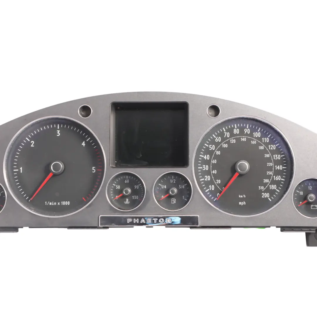 VW Volkswagen Phaeton 3D Instrument Cluster Speedometer Automatic - SKU RHD-3D0920981E - Part number 3D0920981E