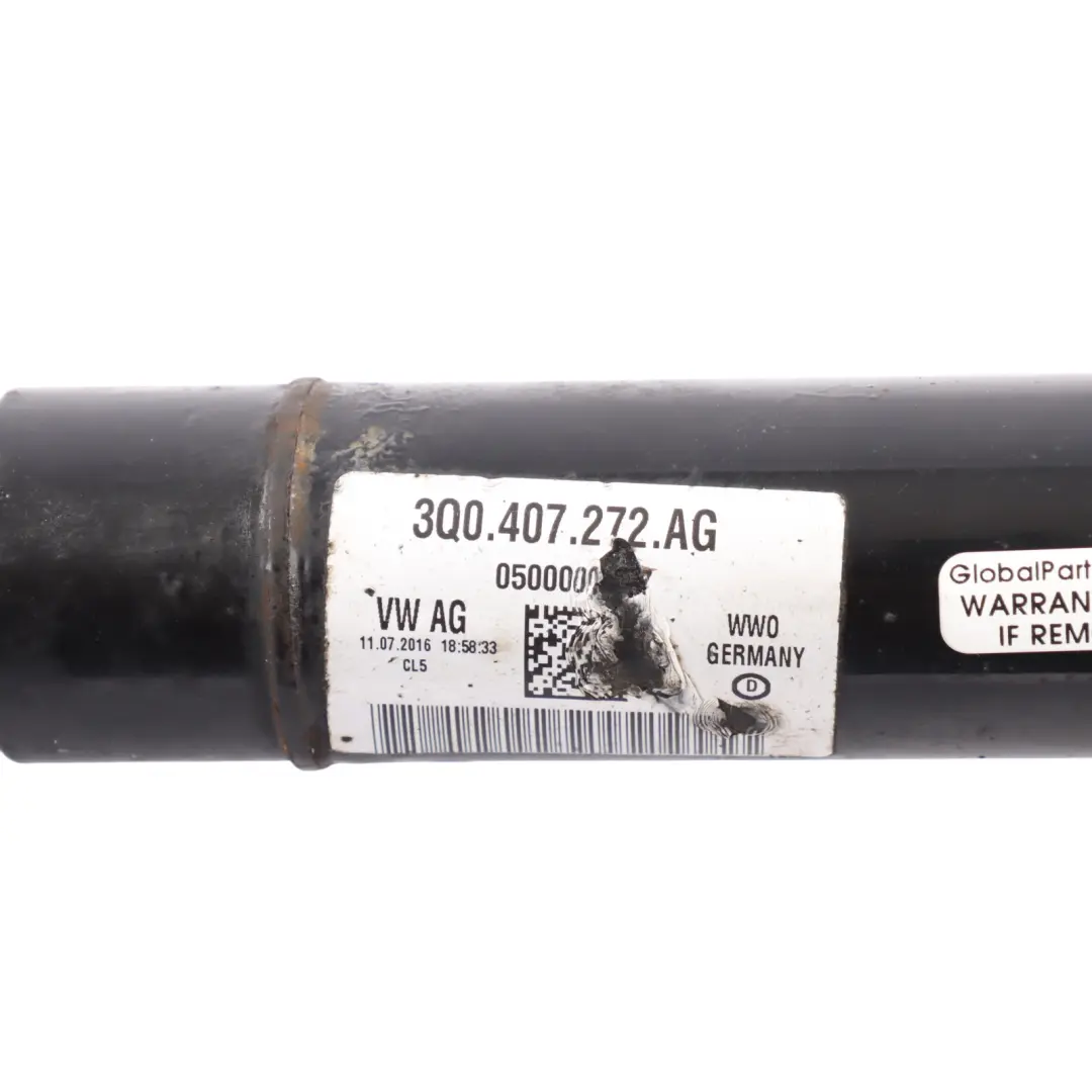 Mk2 VW Tiguan Mk3 Front Axle Drive Shaft Right O/S to Audi TT FV Q3 with Part number 3Q0407272AG Audi TT FV Q3 Mk2 VW Tiguan Mk3 Front Axle Drive Shaft Right O/S - SKU 3Q0407272AG - Part number 3Q0407272AG