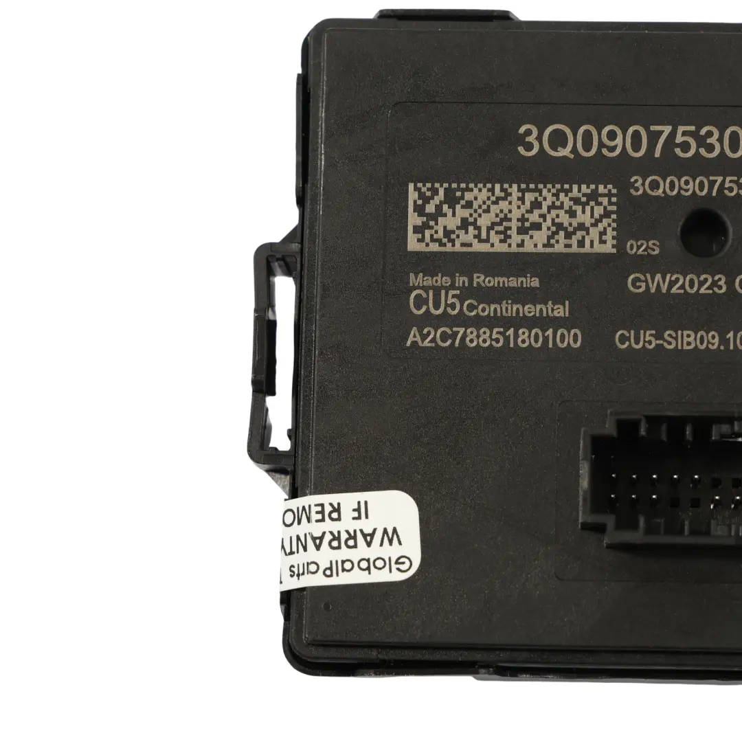 VW Polo Mk6 Seat Ibiza Mk5 Relé De La Unidad De Control Central ECU - SKU 3Q0907530BF - Número de pieza 3Q0907530BF