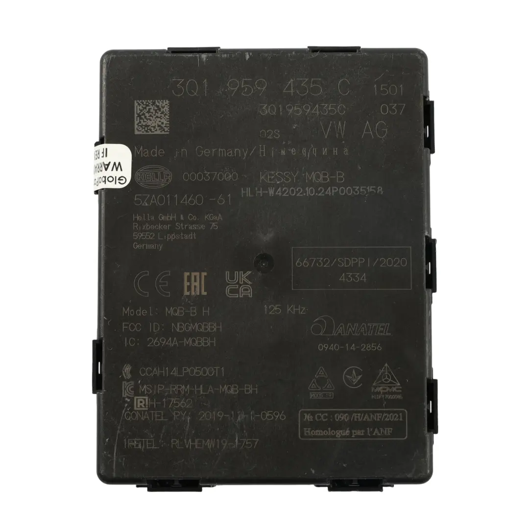 Seat Ibiza KJ1 Modulo Centralina Keyless Go - SKU 3Q1959435C - Numero di parte 3Q1959435C