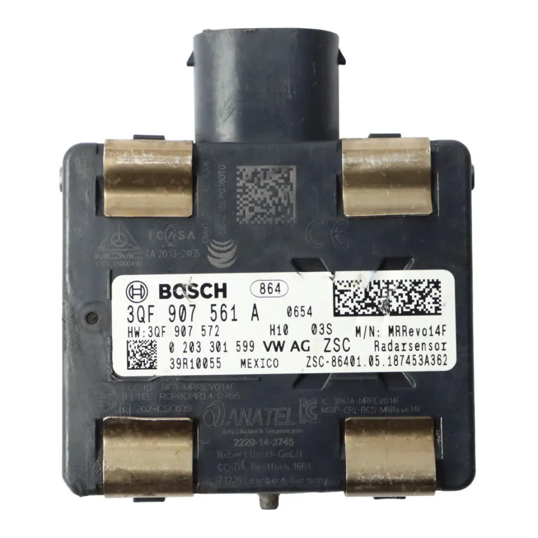 Front Radar Distance Control Unit Module to Volkswagen VW Golf Mk7 with Part number 3QF907561A Volkswagen VW Golf Mk7 Front Radar Distance Control Unit Module - SKU 3QF907561A - Part number 3QF907561A