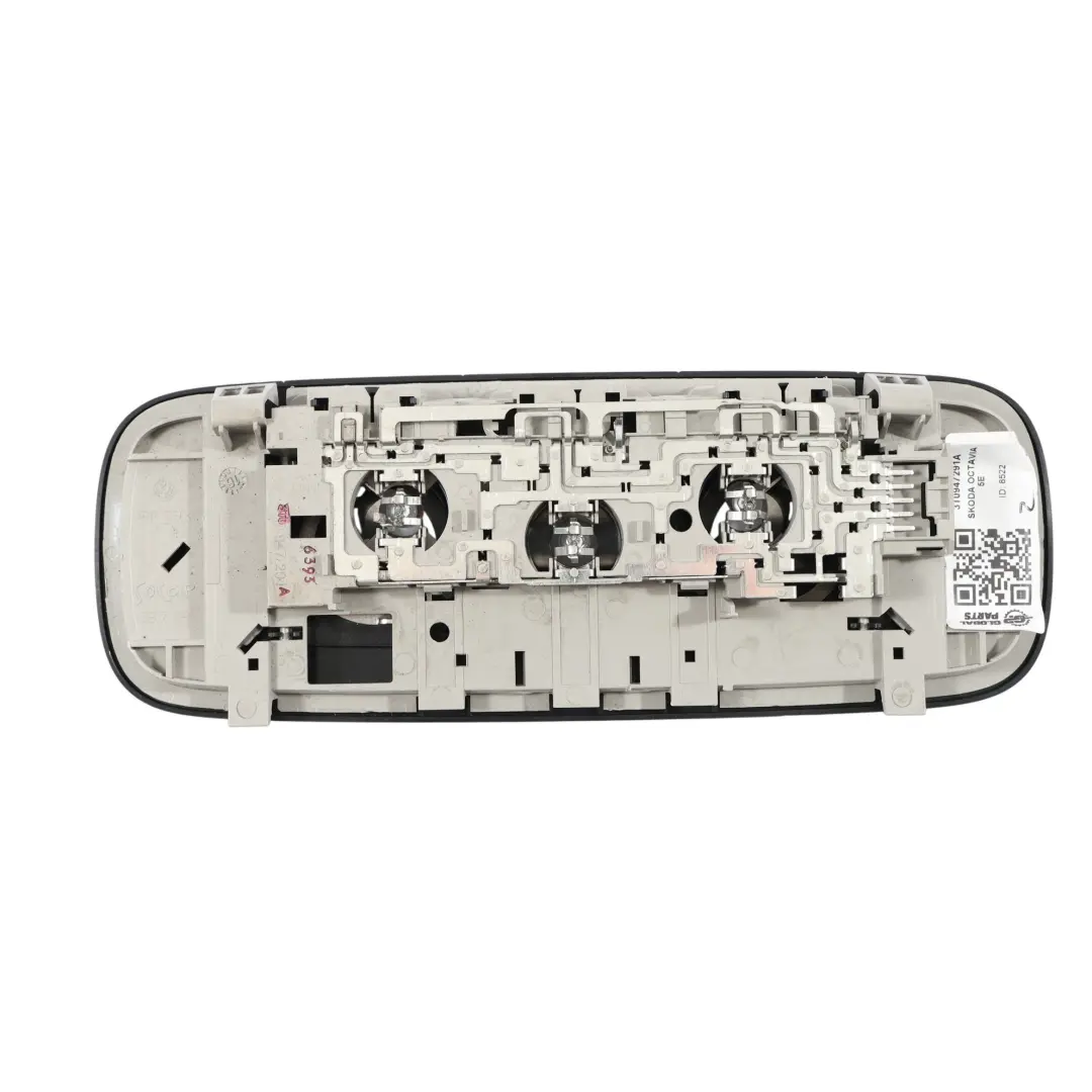 Mk3 Luce Interna Tetto Lampada Lettura Pannello Posteriore per Skoda Octavia 5E con numero di parte 3T0947291A Skoda Octavia 5E Mk3 Luce Interna Tetto Lampada Lettura Pannello Posteriore - SKU 3T0947291A - Numero di parte 3T0947291A