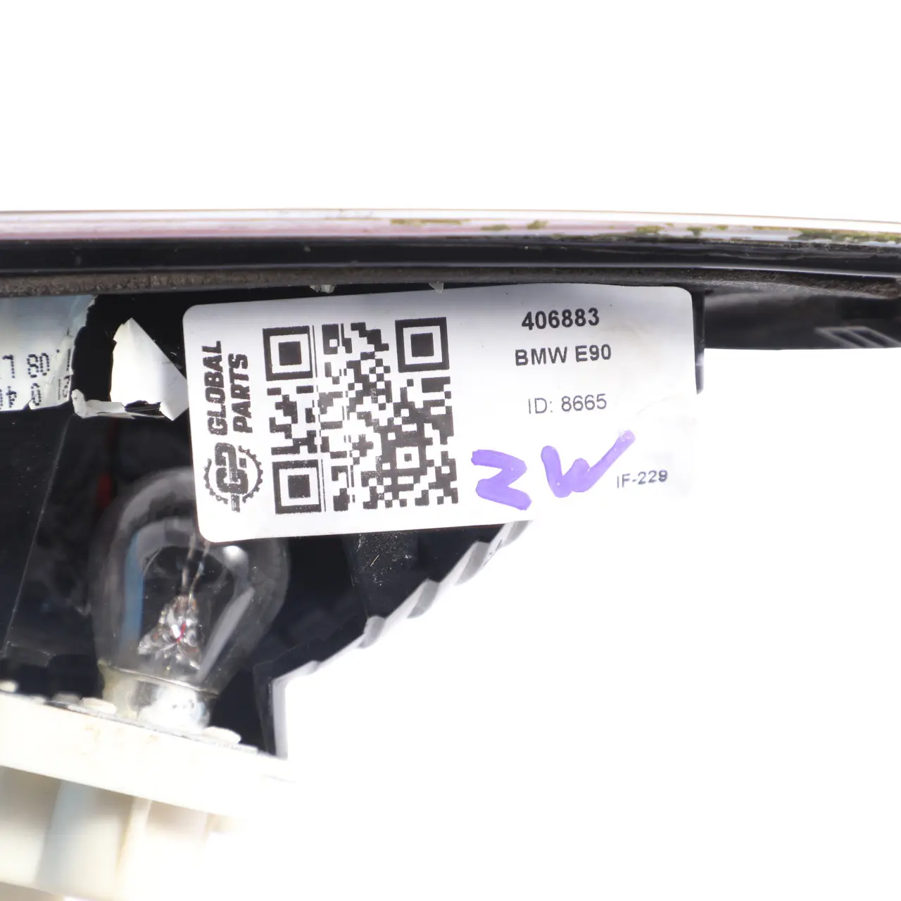 BMW 3 Series E90 Light In Trunk Lid Boot Tailgate Lamp Rear Left N/S 0406883