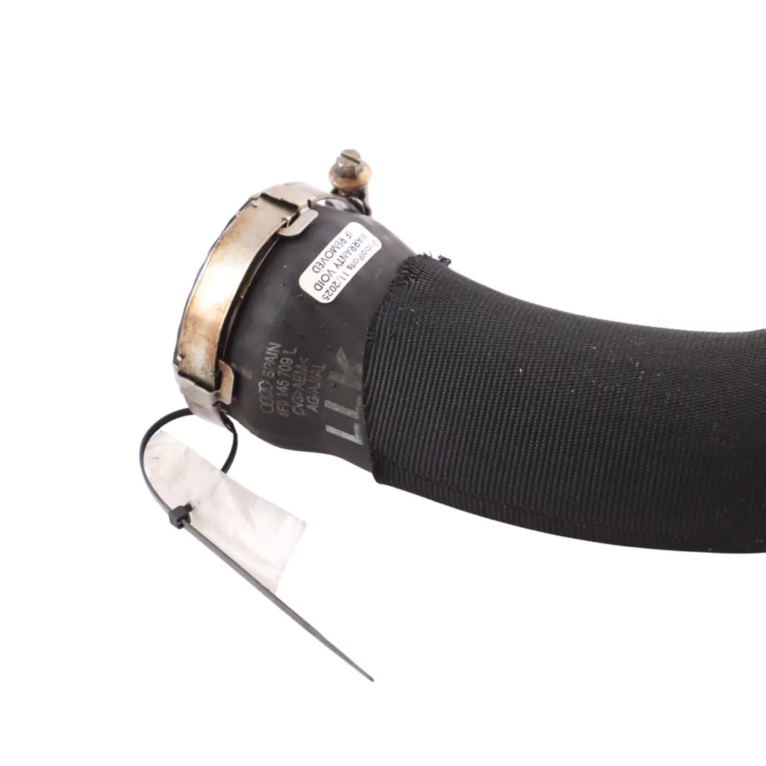 Rura Przewód Wlot Powietrza Intercoolera do Audi A6 C6 Turbo o numerze 4F0145709L Audi A6 C6 Turbo Rura Przewód Wlot Powietrza Intercoolera - SKU 4F0145709L - Numer Części 4F0145709L