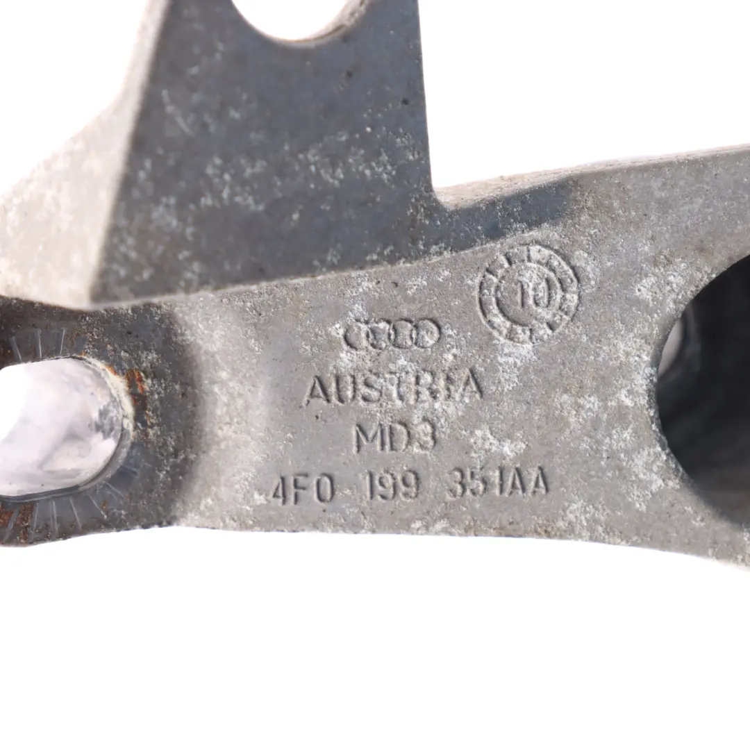 Bracket Mount Support Holder Left Side N/S to Audi A6 C6 Engine with Part number 4F0199351AA Audi A6 C6 Engine Bracket Mount Support Holder Left Side N/S - SKU 4F0199351AA - Part number 4F0199351AA