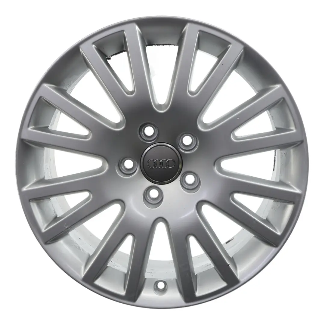 Felga Aluminiowa Srebrna 17" 7,5J ET:45 do Audi A4 B6 B7 o numerze 4F0601025AK Audi A4 B6 B7 Felga Aluminiowa Srebrna 17" 7,5J ET:45 - SKU 4F0601025AK-1 - Numer Części 4F0601025AK