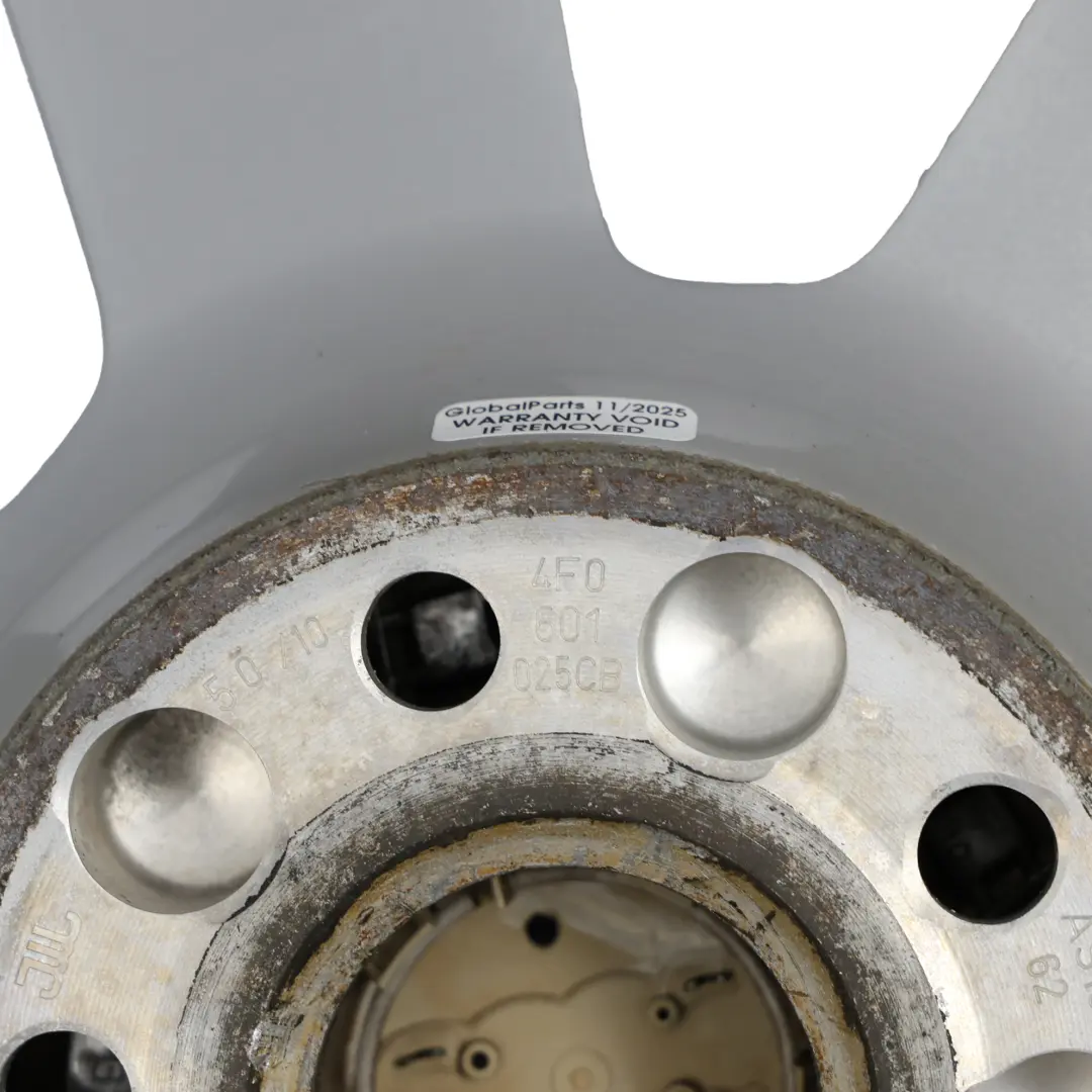 Audi A6 C6 Felga Aluminiowa Srebrna 17" 7,5J ET:45 - SKU 4F0601025CB-1 - Numer Części 4F0601025CB