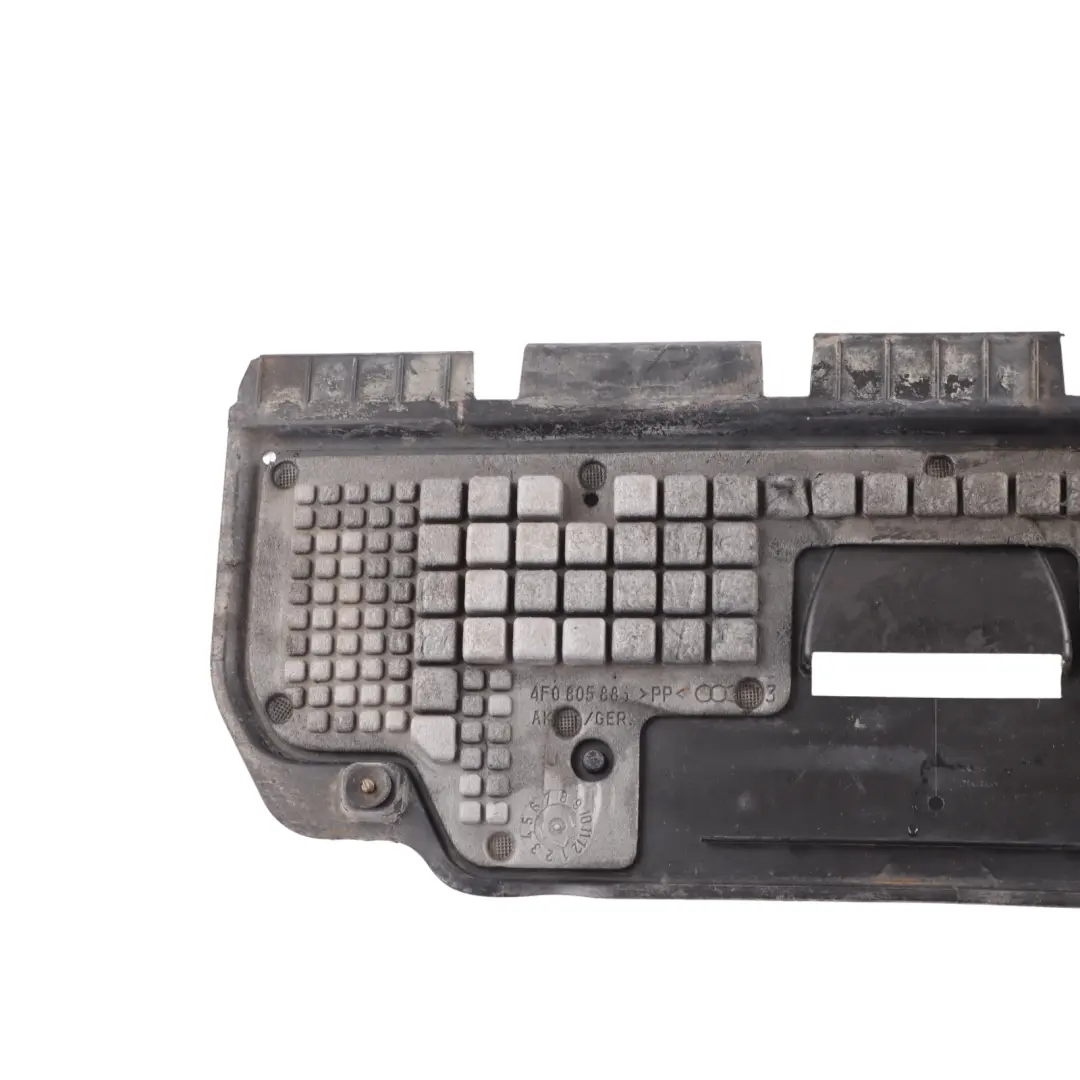 Under Engine Noise Insulation Panel Trim Covering to Audi A6 C6 with Part number 4F0863822A Audi A6 C6 Under Engine Noise Insulation Panel Trim Covering - SKU 4F0863822A - Part number 4F0863822A