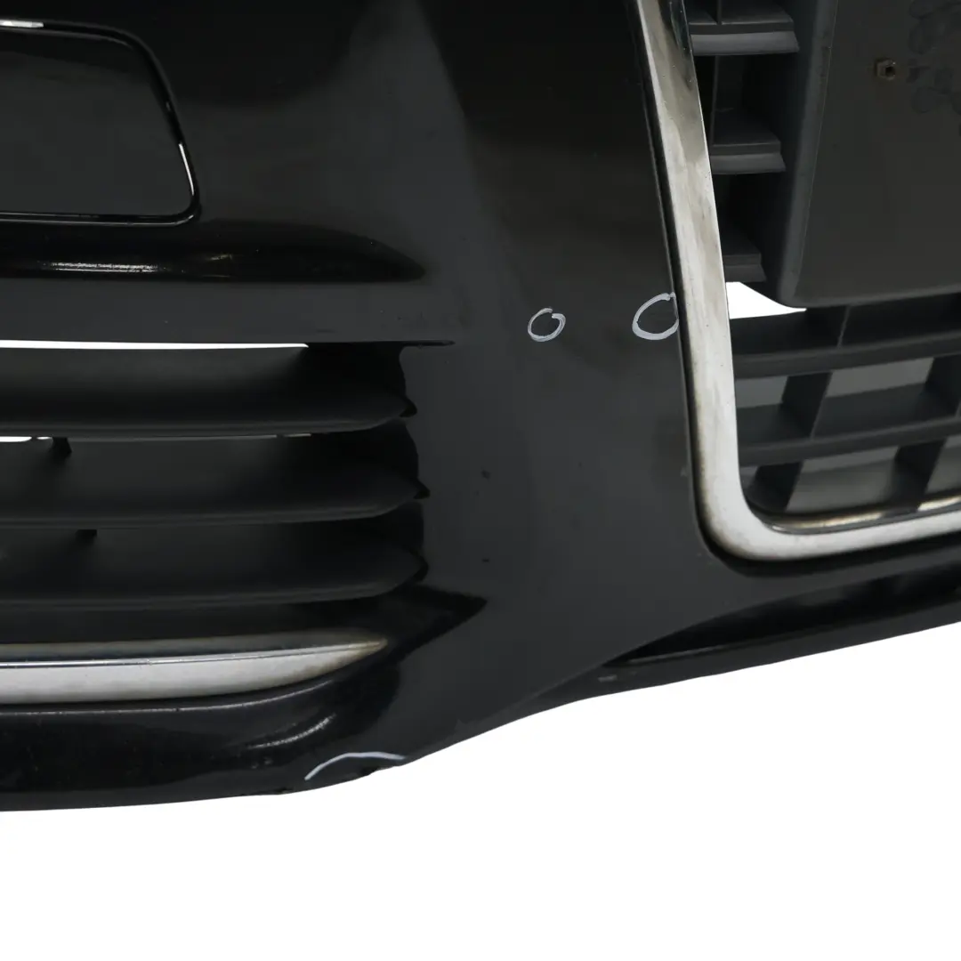 Audi A6 C6 Front Bumper Trim Panel Cover Brilliant Black Metallic - Y9B - SKU 4F0807105AA-BBL - Part number 4F0807105AA