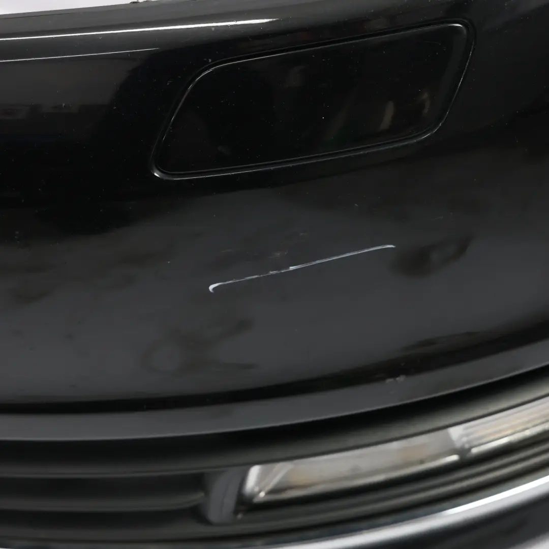 Front Bumper Trim Panel Cover Brilliant Black Metallic - Y9B to Audi A6 C6 with Part number 4F0807105AA Audi A6 C6 Front Bumper Trim Panel Cover Brilliant Black Metallic - Y9B - SKU 4F0807105AA-BBL - Part number 4F0807105AA