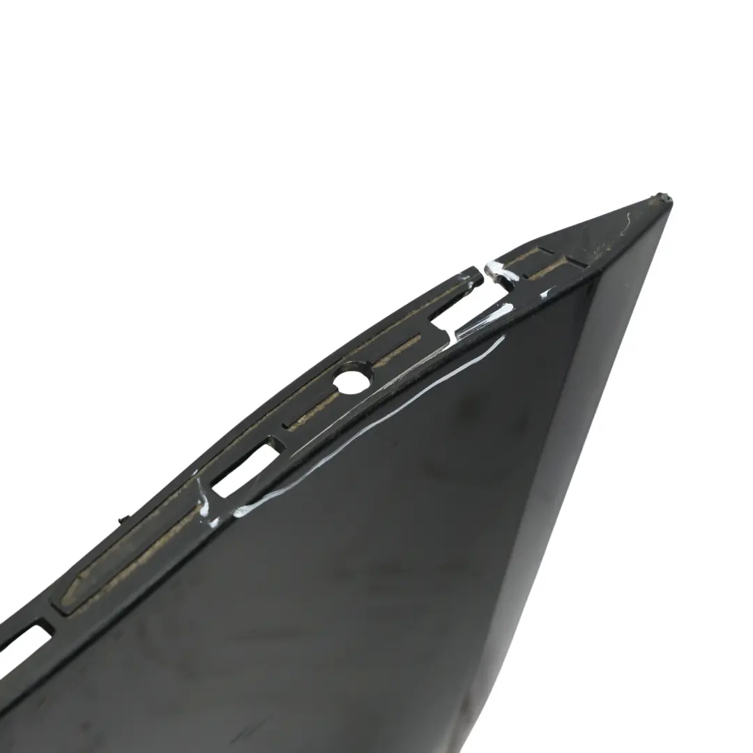 Audi A6 C6 Front Bumper Trim Panel Cover Brilliant Black Metallic - Y9B - SKU 4F0807105AA-BBL - Part number 4F0807105AA