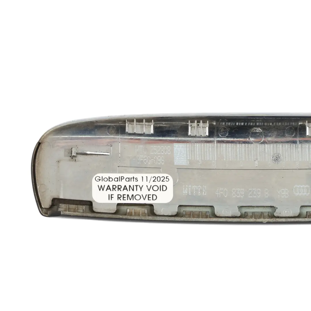 Audi A6 C6 Manija Puerta Delantera Lado Pasajero Negro Brillante-Y9B - SKU 4F0839239B-BBL - Número de pieza 4F0839239B