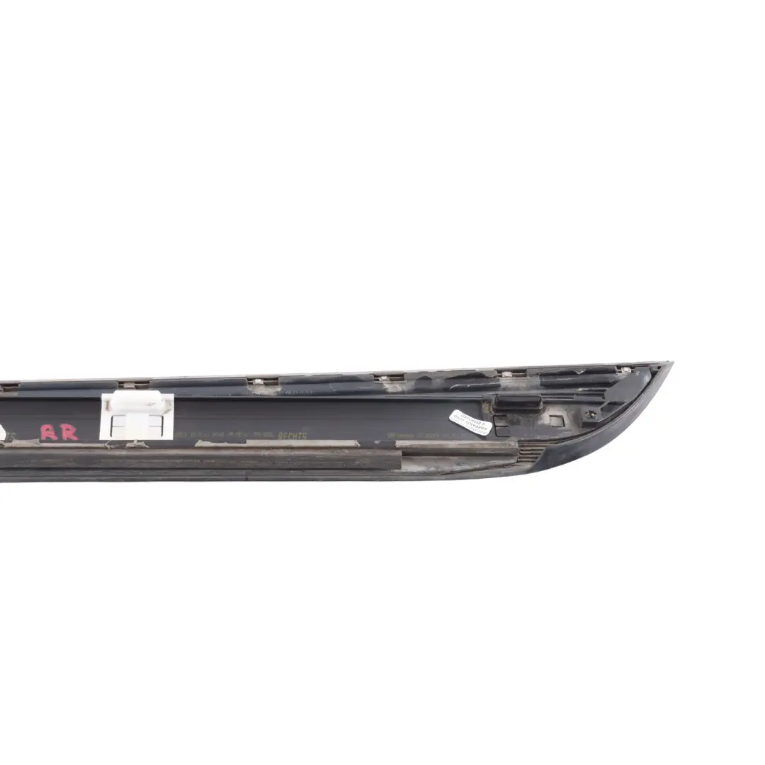 Audi A6 C6 Rear Door Strip Moulding Right O/S Brilliant Black - Y9B - SKU 4F0853970K-BBL - Part number 4F0853970K