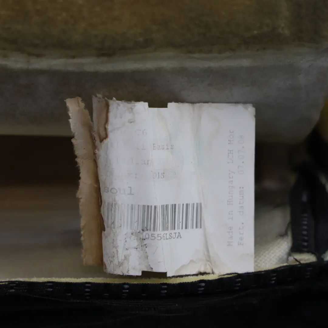 Audi A6 C6 4F Fotel Przedni Lewy Przód Materiał Tkanina Soul Czarny - SKU 4F0881805A - Numer Części 4F0881805A