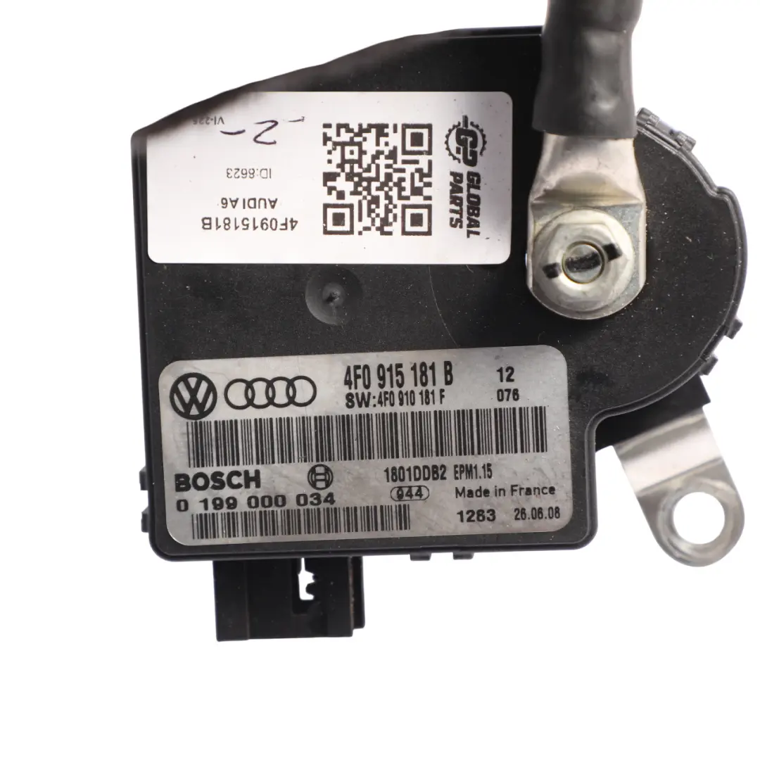 Monitoring Module Control Unit to Audi A6 C6 Battery with Part number 4F0915181B Audi A6 C6 Battery Monitoring Module Control Unit - SKU 4F0915181B - Part number 4F0915181B