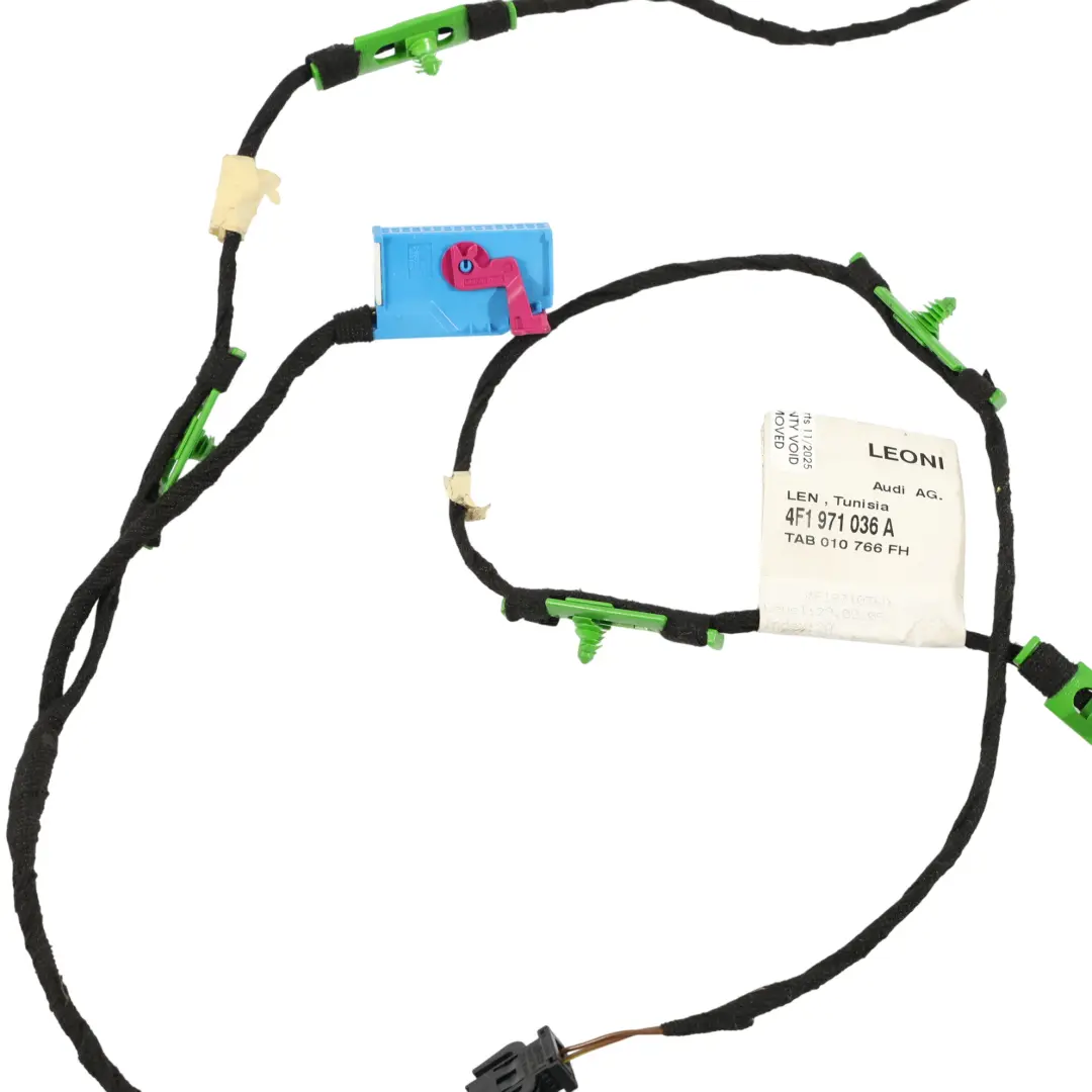 Audi A6 C6 Puerta Del Pasajero Delantero Cableado Izquierdo Arnés - SKU 4F1971036A - Número de pieza 4F1971036A
