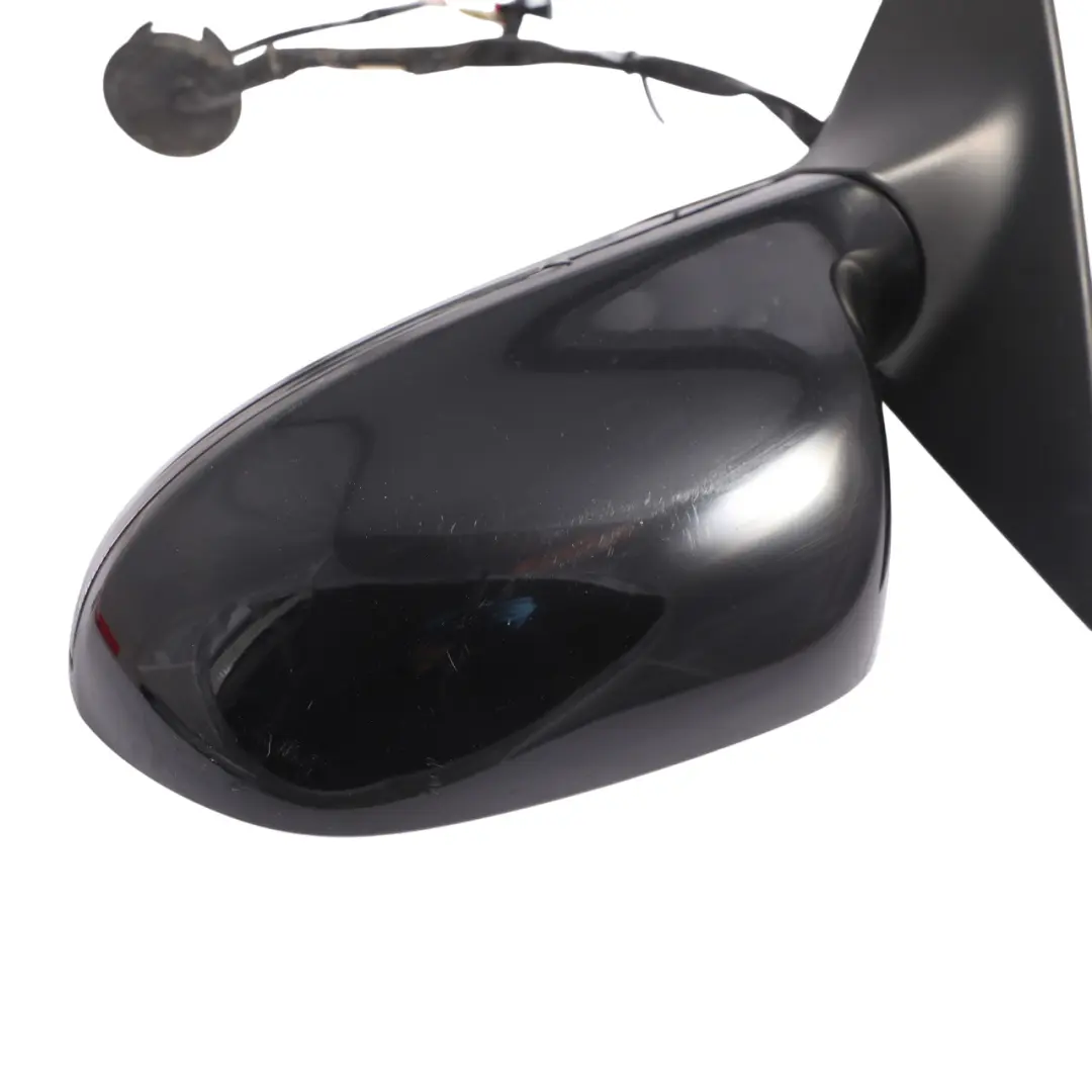 Wing Side View Mirror Front Left N/S Brilliant Black Metallic - Y9B to Audi A6 C6 with Part number 4F2857409AG Audi A6 C6 Wing Side View Mirror Front Left N/S Brilliant Black Metallic - Y9B - SKU 4F2857409AG-BBL - Part number 4F2857409AG