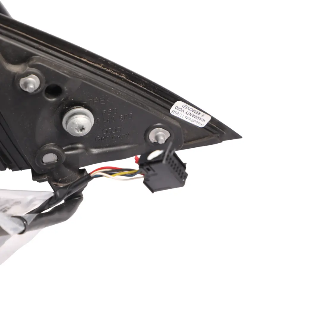 Wing Side View Mirror Front Left N/S Brilliant Black Metallic - Y9B to Audi A6 C6 with Part number 4F2857409AG Audi A6 C6 Wing Side View Mirror Front Left N/S Brilliant Black Metallic - Y9B - SKU 4F2857409AG-BBL - Part number 4F2857409AG