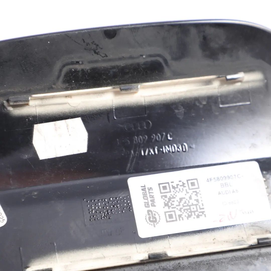 Audi A6 C6 Tank Klappen Deckel Tank Klappe Brilliant Schwarz Metallic LY9B - SKU 4F5809907C-BBL - Teilenummer 4F5809907C-BBL