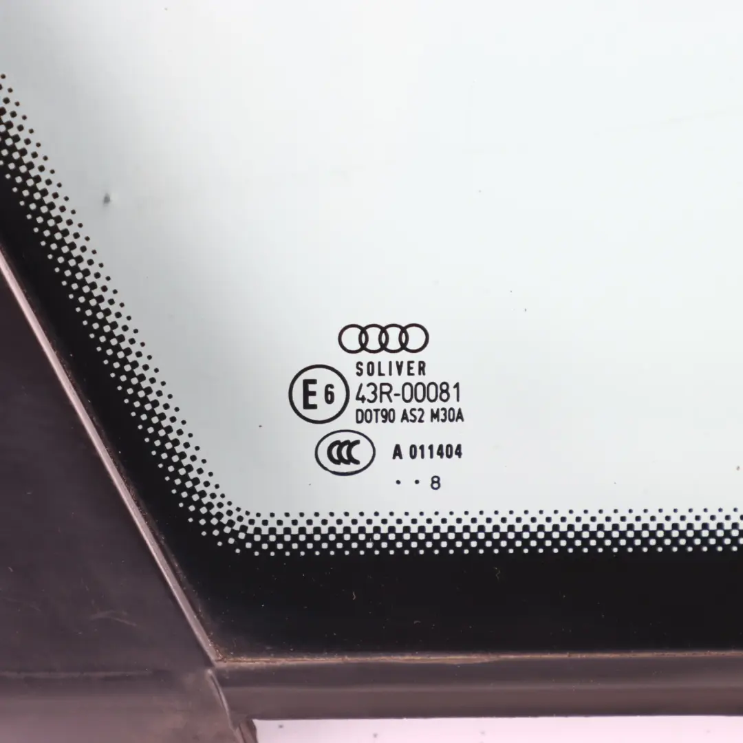 Audi A6 C6 Rear Quarter Triangle Window Glass Left N/S AS2 - SKU 4F5845B299-1 - Part number 4F5845B299