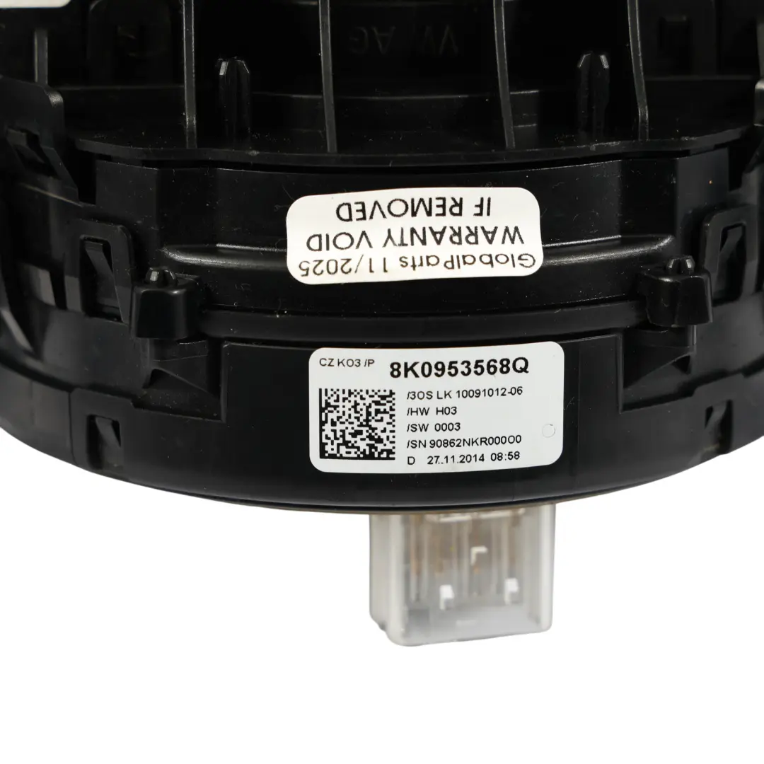 Kombiwischer Blinker Cruise Stiel Squib Ring für Audi A5 8T mit Teilenummer 4G8953502AA Audi A5 8T Kombiwischer Blinker Cruise Stiel Squib Ring - SKU 4G8953502AA-1 - Teilenummer 4G8953502AA