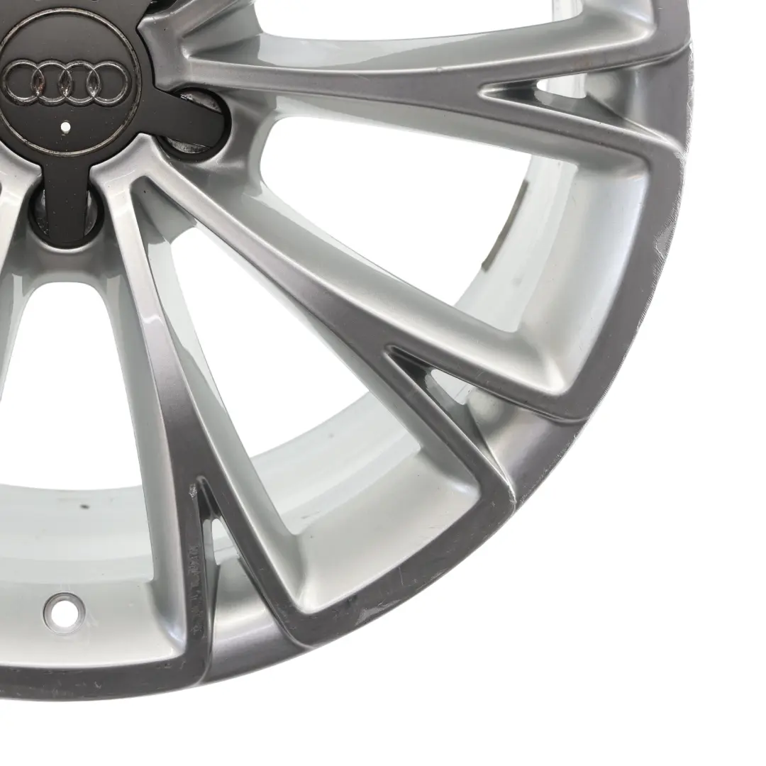 Rim Alloy Silver 19" 9J ET:33 Star Spoke to Audi A7 4G A8 D4 Wheel with Part number 4H0601025BG Audi A7 4G A8 D4 Wheel Rim Alloy Silver 19" 9J ET:33 Star Spoke - SKU 4H0601025BG-1 - Part number 4H0601025BG