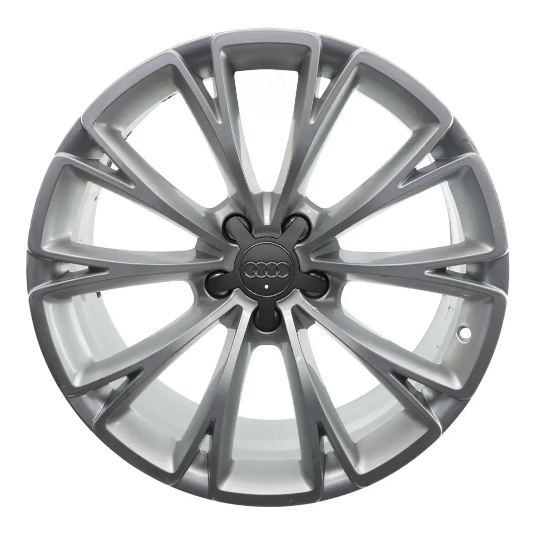 Rim Alloy Silver 19" 9J ET:33 Star Spoke to Audi A7 4G A8 D4 Wheel with Part number 4H0601025G Audi A7 4G A8 D4 Wheel Rim Alloy Silver 19" 9J ET:33 Star Spoke - SKU 4H0601025G-3 - Part number 4H0601025G