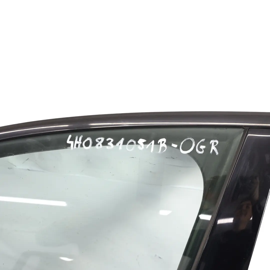 Door Front Left N/S Covering Panel Oolong Grey Metallic - X7U to Audi A8 D4 with Part number 4H0831051B Audi A8 D4 Door Front Left N/S Covering Panel Oolong Grey Metallic - X7U - SKU 4H0831051B-OGR - Part number 4H0831051B