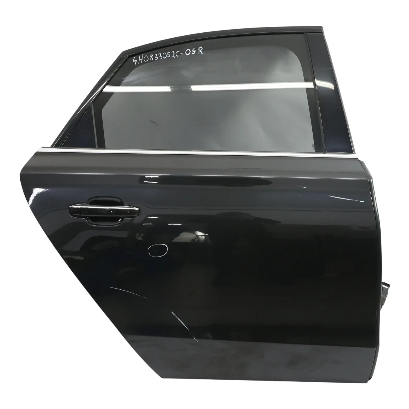 Audi A8 D4 Rear Door Right O/S Covering Panel Oolong Grey Metallic - X7U