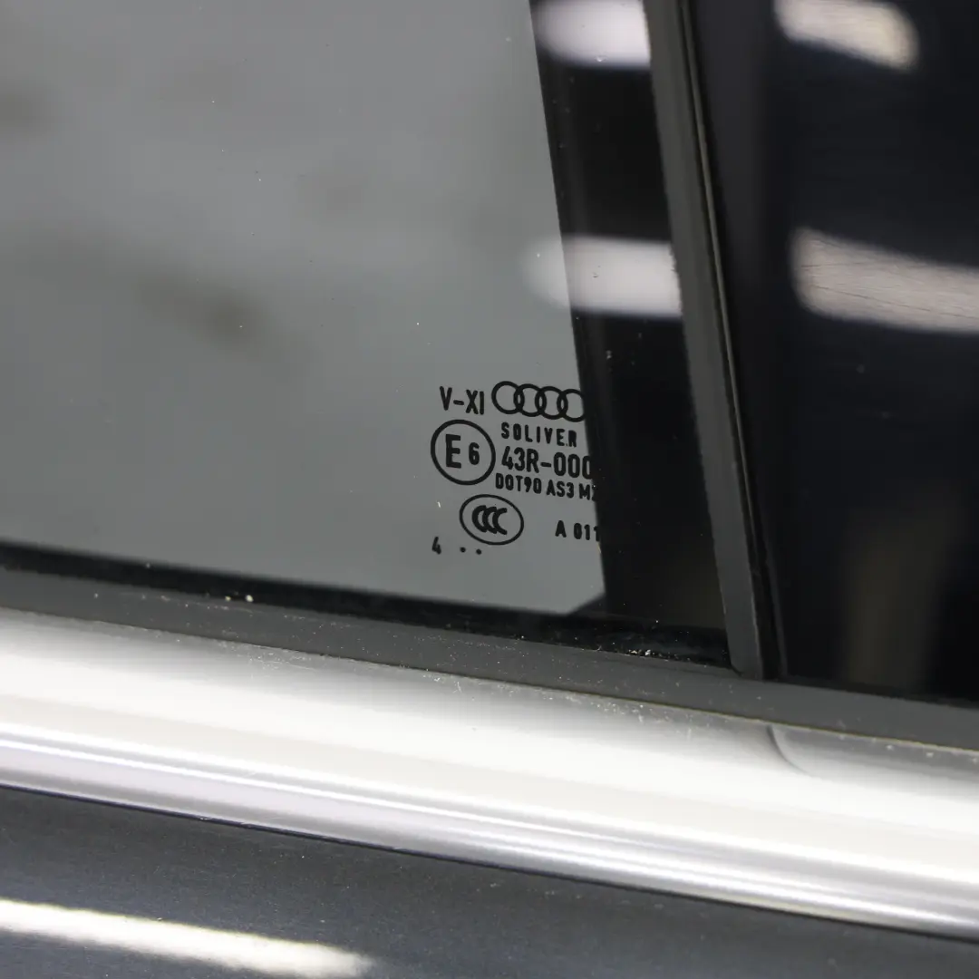 Door Right O/S Covering Panel Oolong Grey Metallic - X7U to Audi A8 D4 Rear with Part number 4H0833052C Audi A8 D4 Rear Door Right O/S Covering Panel Oolong Grey Metallic - X7U - SKU 4H0833052C-OGR - Part number 4H0833052C