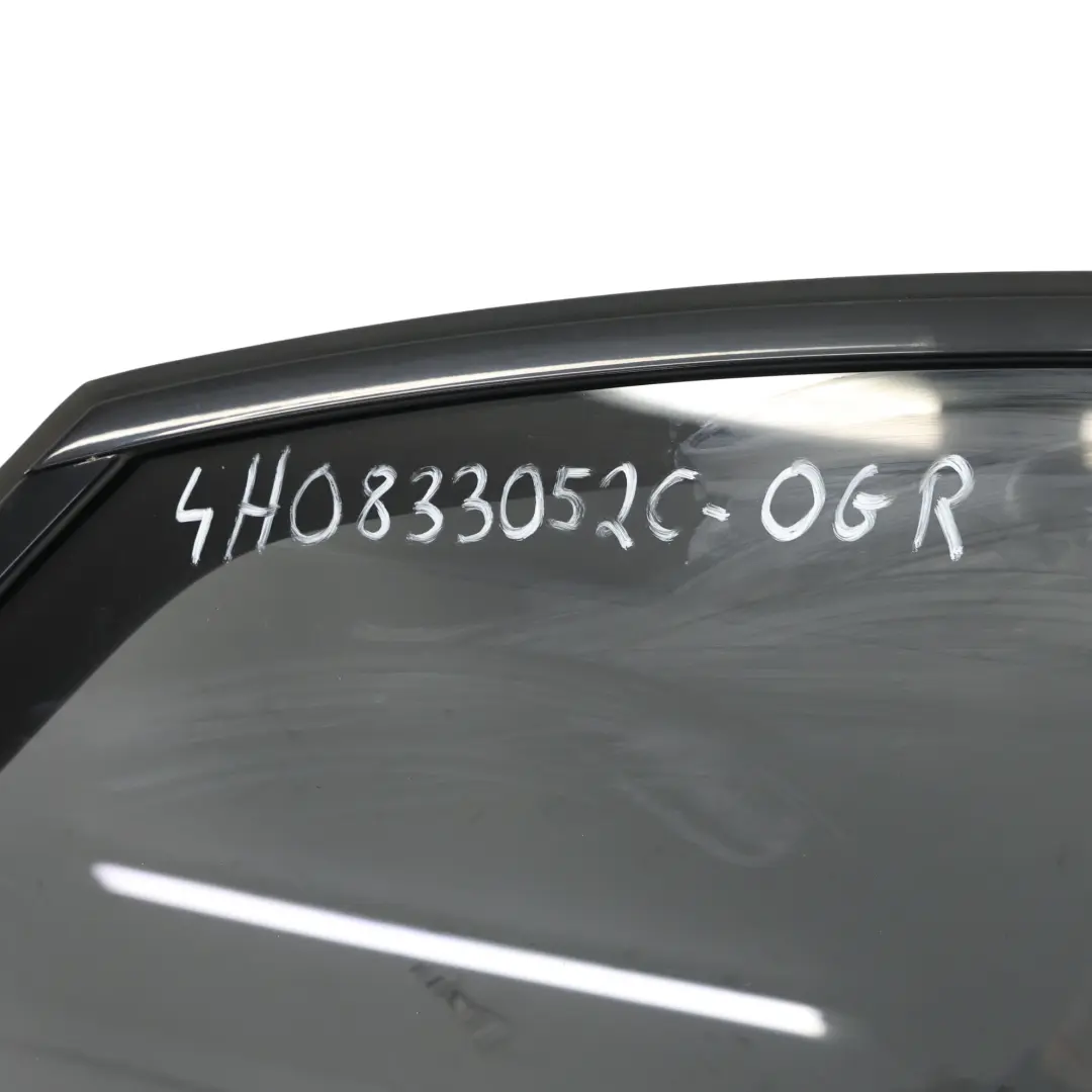 Door Right O/S Covering Panel Oolong Grey Metallic - X7U to Audi A8 D4 Rear with Part number 4H0833052C Audi A8 D4 Rear Door Right O/S Covering Panel Oolong Grey Metallic - X7U - SKU 4H0833052C-OGR - Part number 4H0833052C