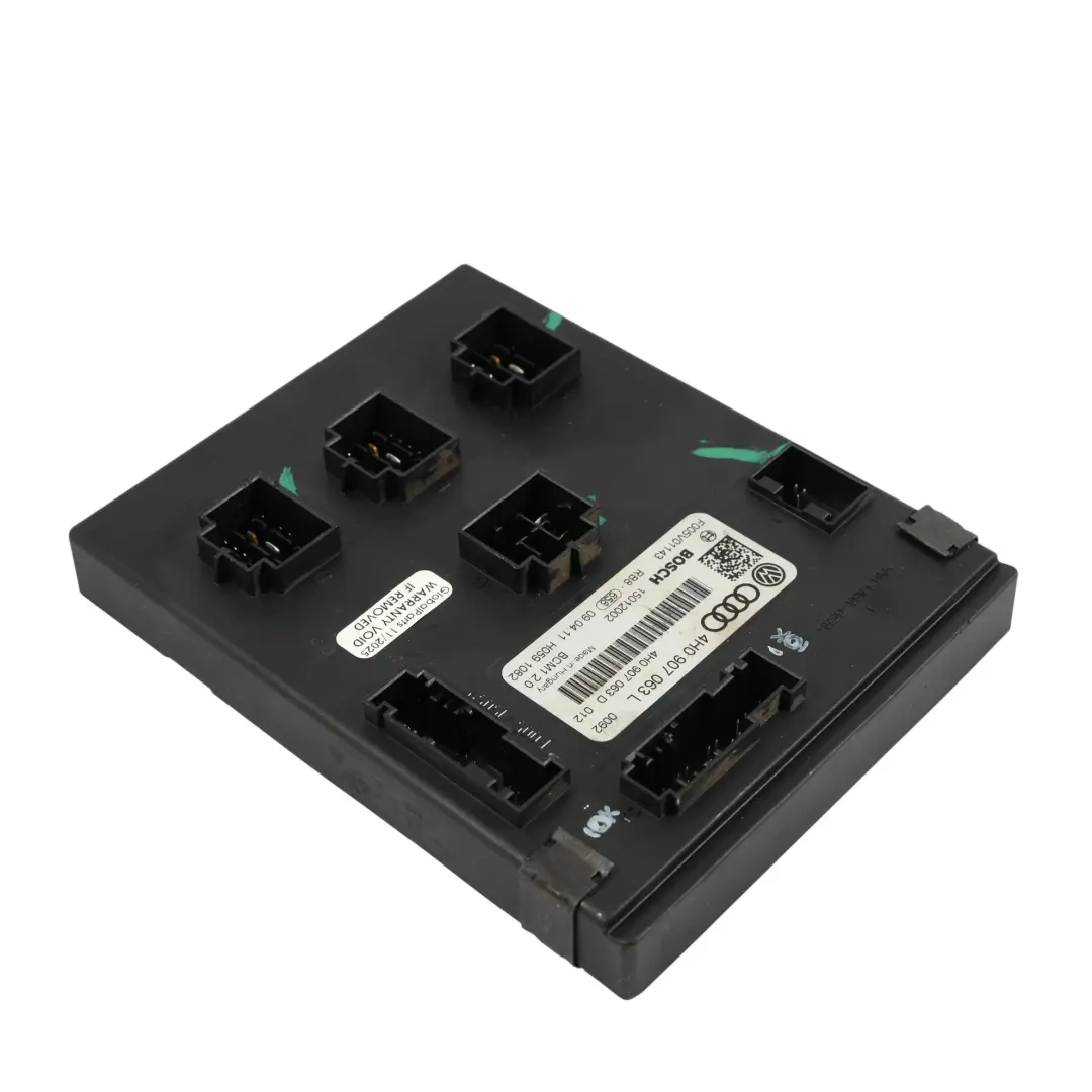 VW Touareg 7P Central Body Control Module Comfort Unit BCM ECU - SKU 4H0907063L - Part number 4H0907063L