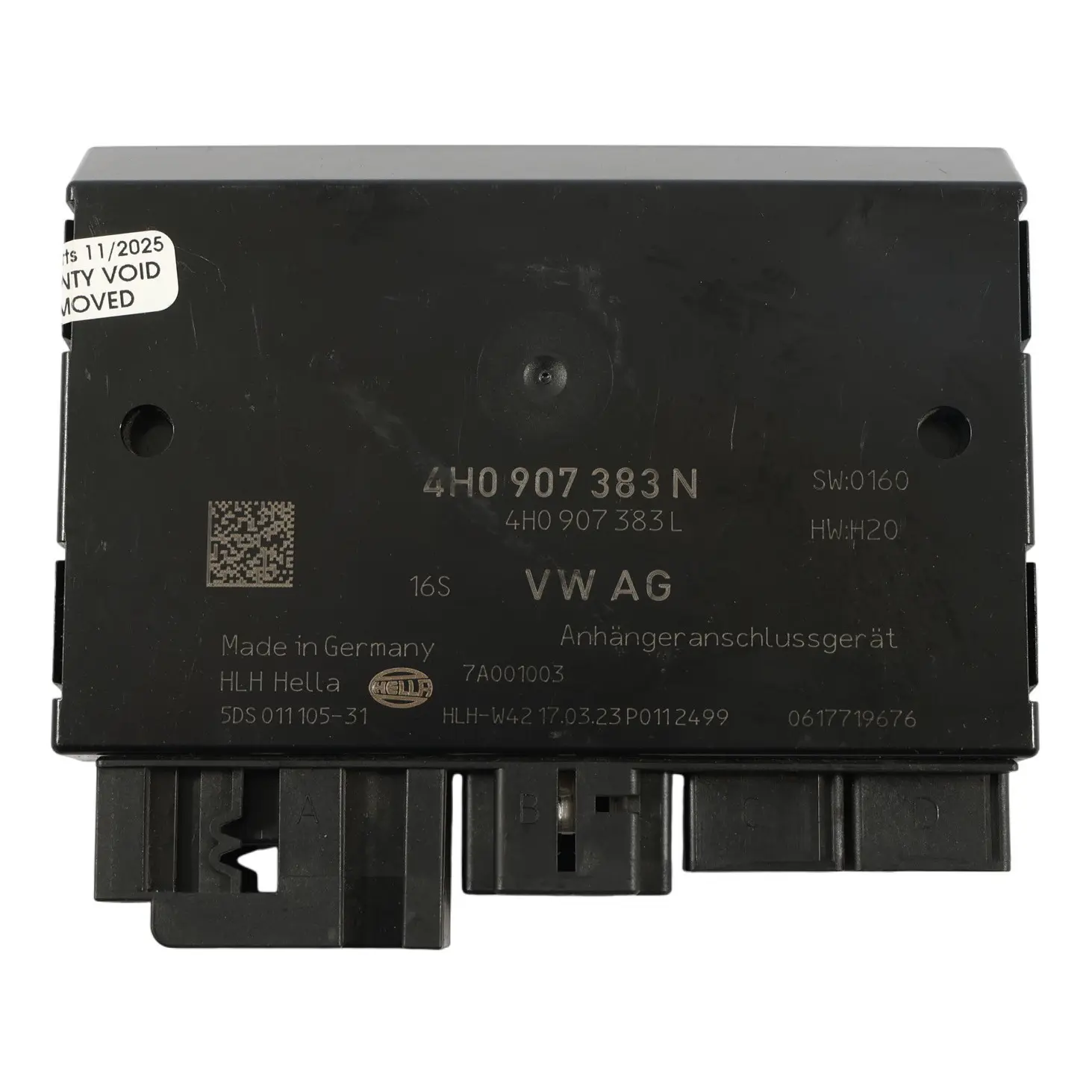 Porsche Macan 95B Módulo De Control De Detección De Remolque ECU 4H0907383N