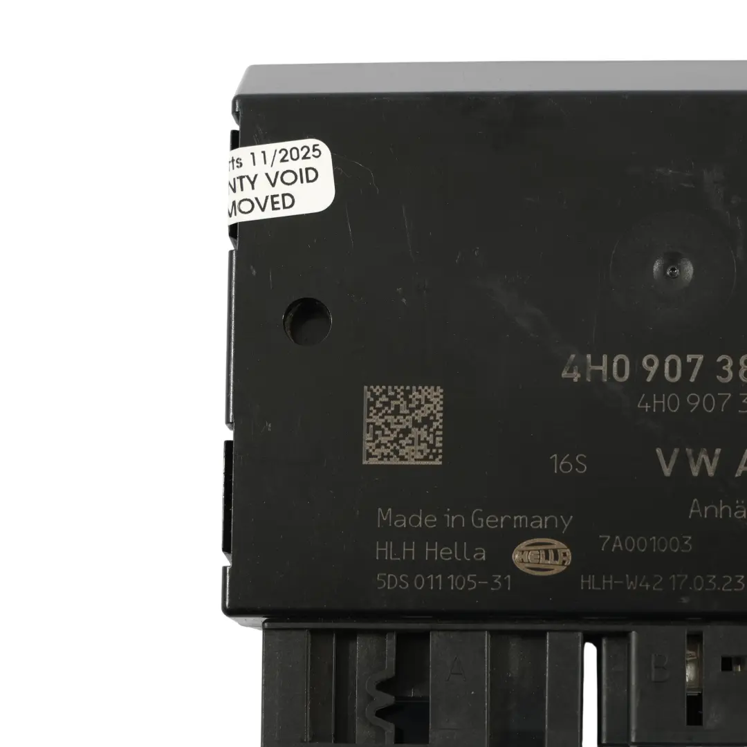 Porsche Macan 95B Trailer Detection Steuergerät ECU - SKU 4H0907383N - Teilenummer 4H0907383N