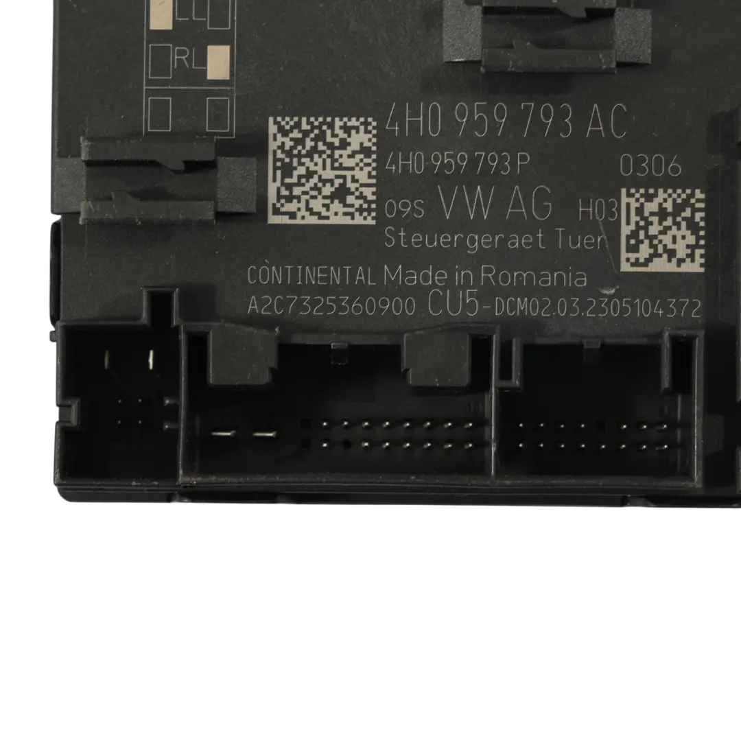 95B-2 Unidad Módulo Control Puerta Delantera Lado Conductor para Porsche Macan S con número de pieza 4H0959793AC Porsche Macan S 95B-2 Unidad Módulo Control Puerta Delantera Lado Conductor - SKU 4H0959793AC - Número de pieza 4H0959793AC