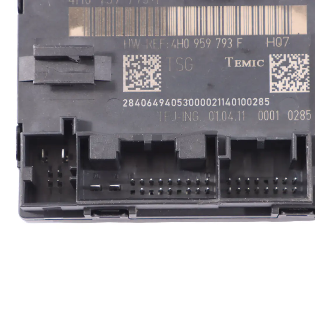 7P Modulo Controllo Porta Anteriore Unità ECU Lato Guida per VW Touareg con numero di parte 4H0959793F VW Touareg 7P Modulo Controllo Porta Anteriore Unità ECU Lato Guida - SKU 4H0959793F - Numero di parte 4H0959793F