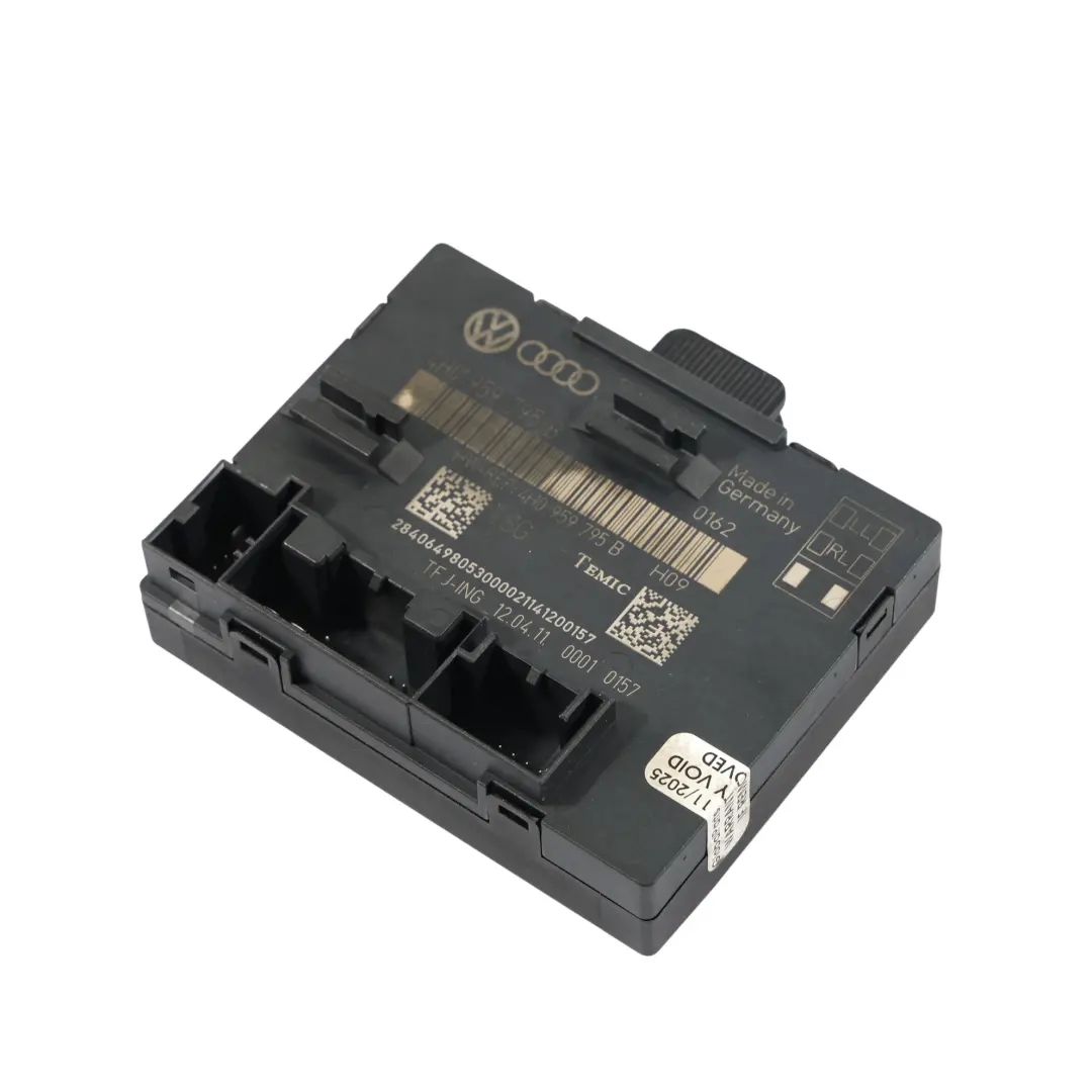 7L Modulo Unità Porta Posteriore Sinistra Destra ECU per VW Touareg con numero di parte 4H0959795B VW Touareg 7L Modulo Unità Porta Posteriore Sinistra Destra ECU - SKU 4H0959795B - Numero di parte 4H0959795B