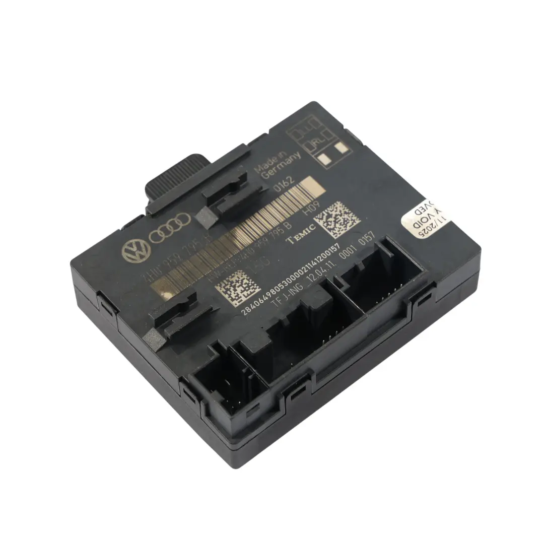 7L Hintertürsteuergerät Modul Links Rechts ECU für VW Touareg mit Teilenummer 4H0959795B VW Touareg 7L Hintertürsteuergerät Modul Links Rechts ECU - SKU 4H0959795B - Teilenummer 4H0959795B