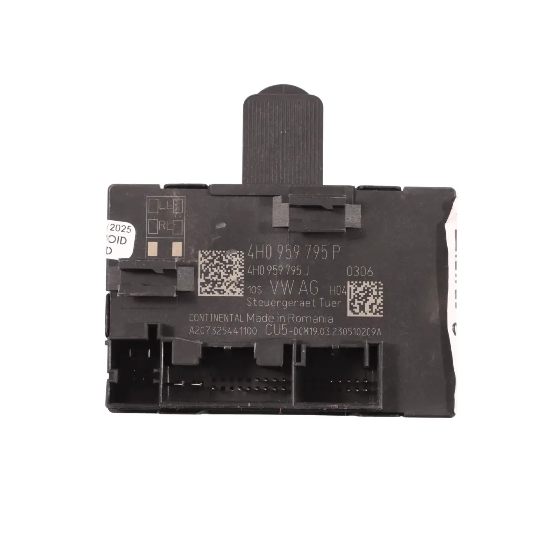 7P Unidad Control Módulo Puerta Trasera Izquierda Derecha para VW Touareg con número de pieza 4H0959795P VW Touareg 7P Unidad Control Módulo Puerta Trasera Izquierda Derecha - SKU 4H0959795P - Número de pieza 4H0959795P