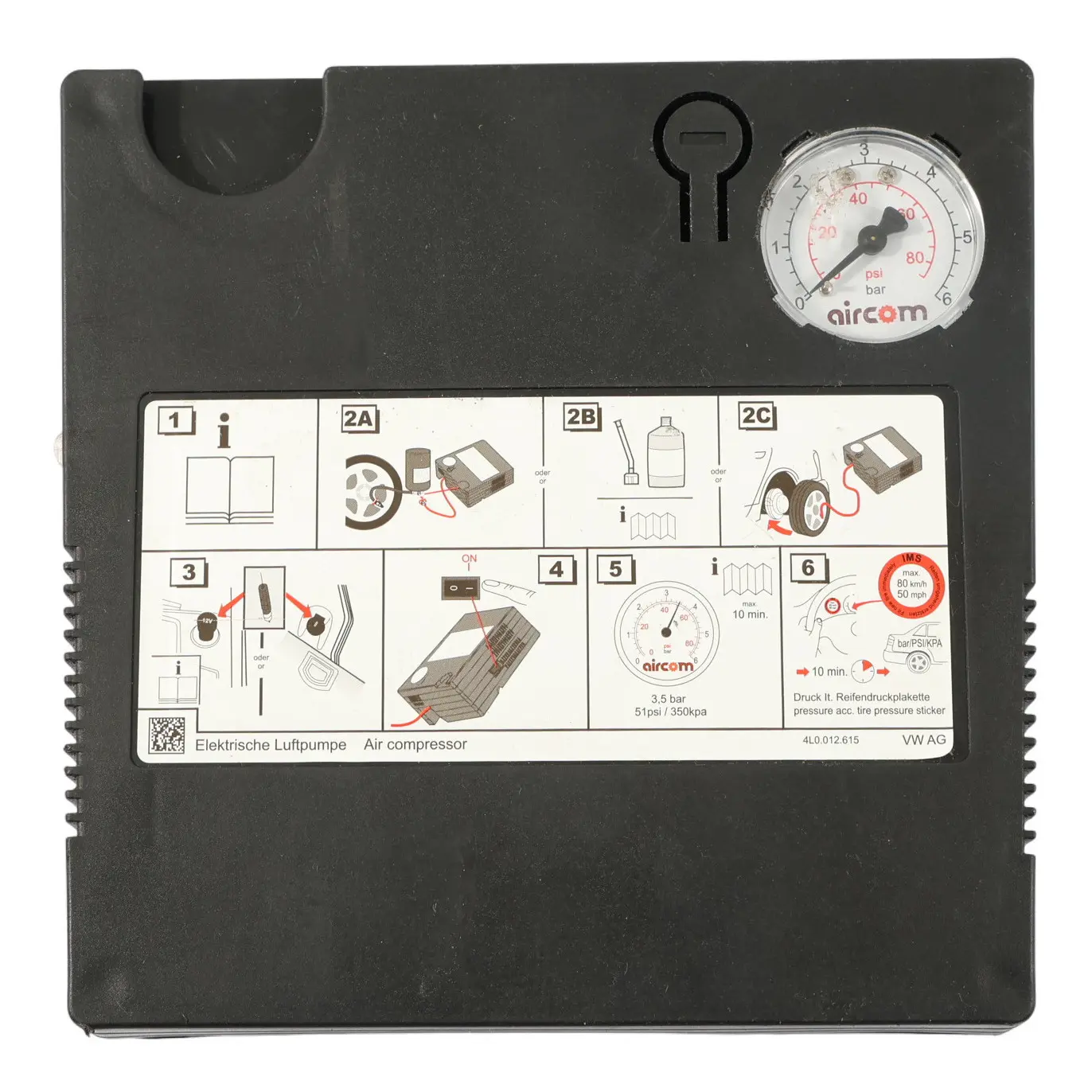 Audi Q5 8R Q7 4L Tire Tyre Repair Air Compressor Inflator Pump 4L0012615