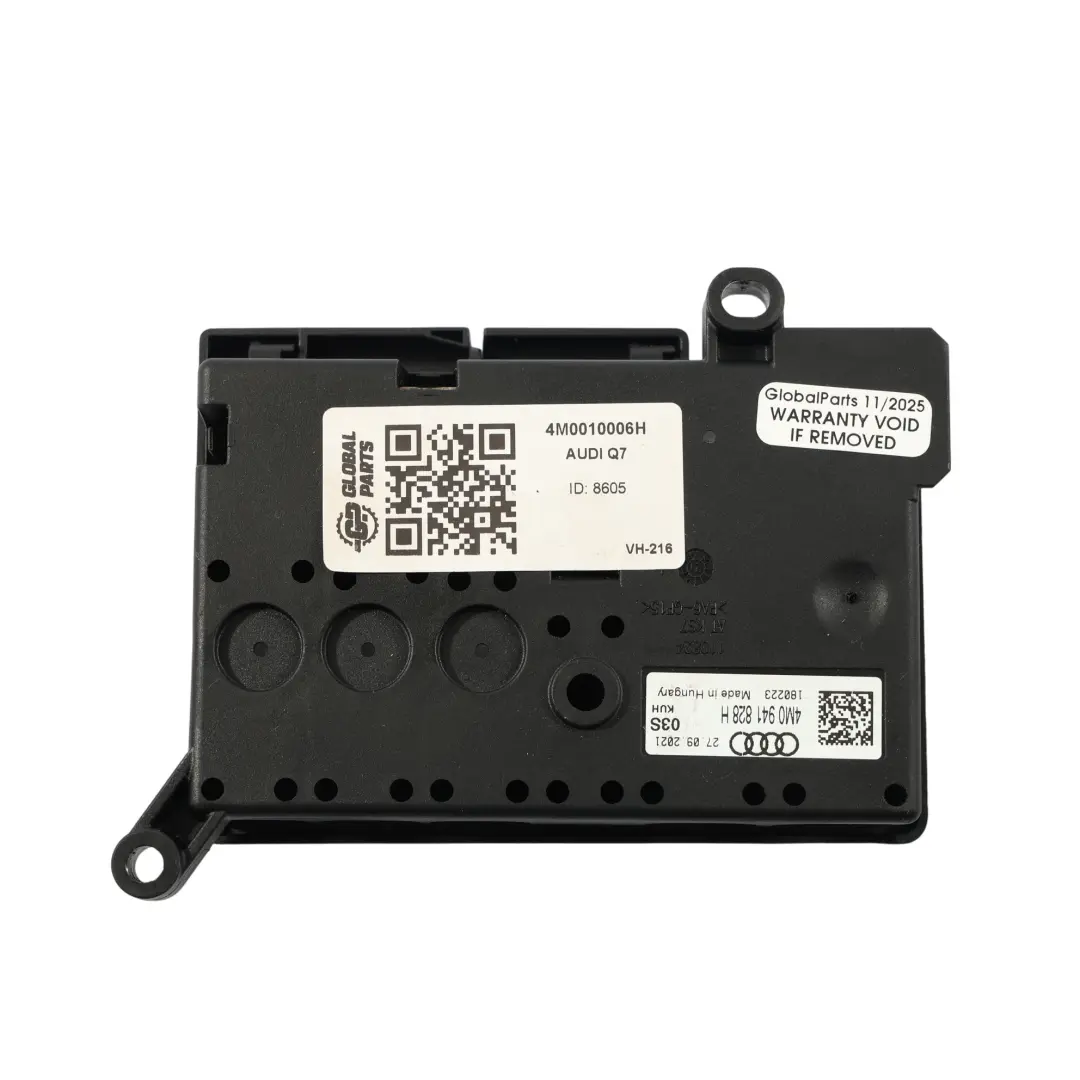 Audi Q7 4M Sicherungskasten Batterieklemmen Abdeckung Gehäuse - SKU 4M0941828H - Teilenummer 4M0941828H