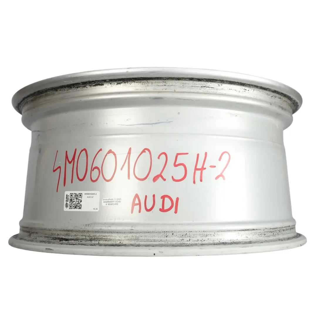 Audi Q7 4M Silver Wheel Alloy Rim 20" 9J ET:33 Double Star Spoke - SKU 4M0601025H-2 - Part number 4M0601025H