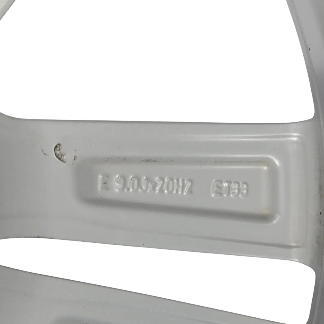 Audi Q7 4M Silver Wheel Alloy Rim 20" 9J ET:33 Double Star Spoke - SKU 4M0601025H-2 - Part number 4M0601025H