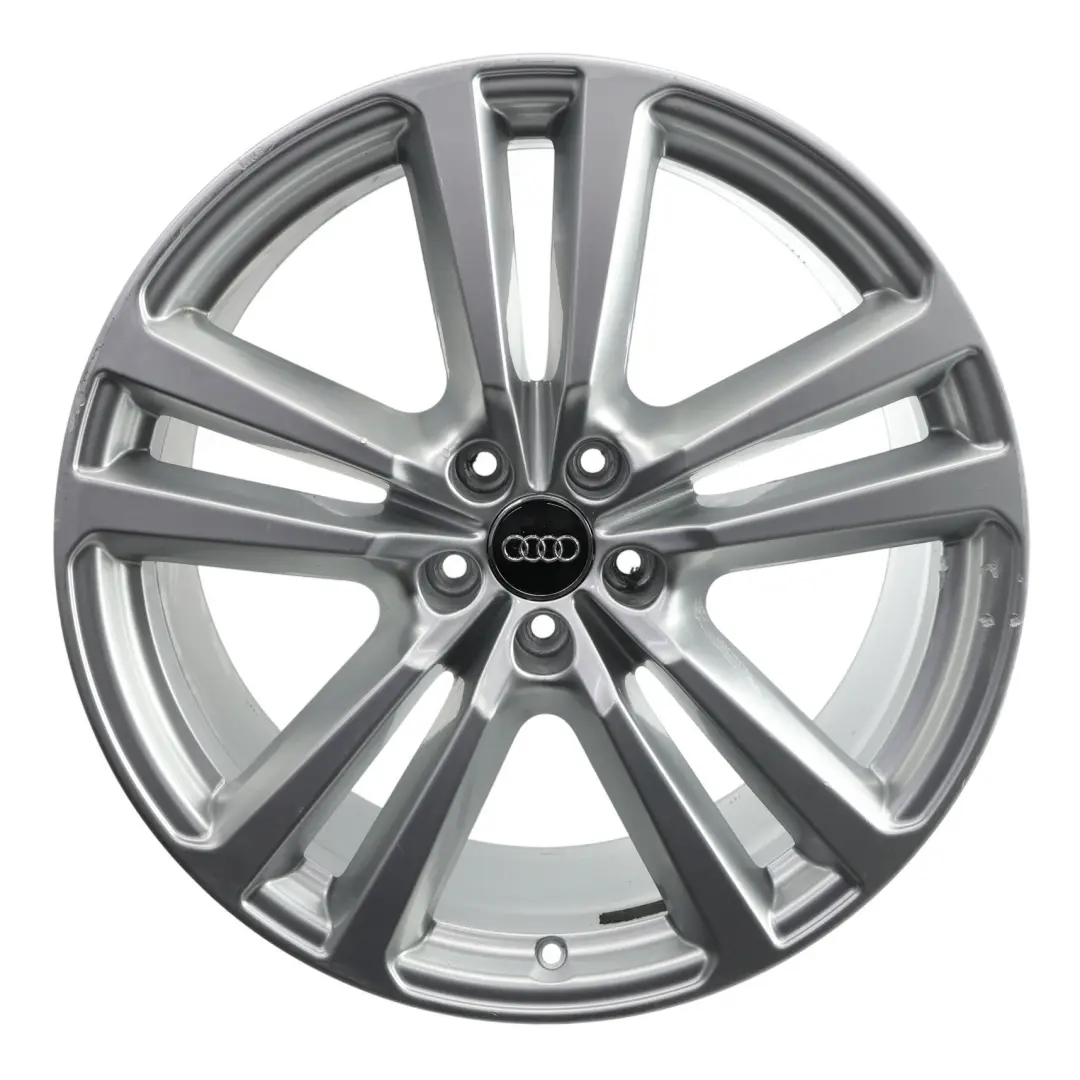 Audi Q7 4M Silver Wheel Alloy Rim 20" 9J ET:33 Double Star Spoke - SKU 4M0601025H-3 - Part number 4M0601025H