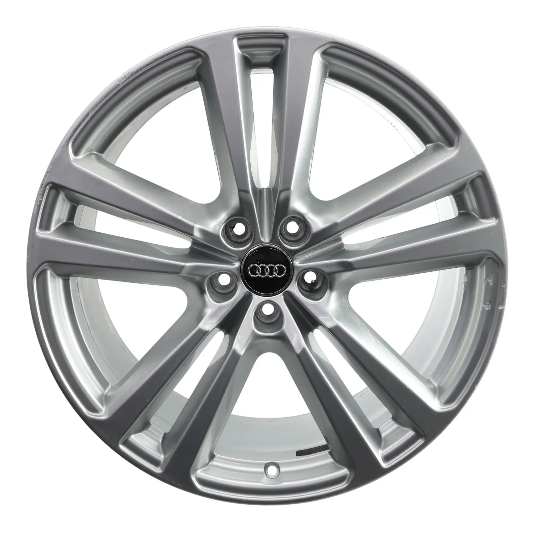 Audi Q7 4M Silver Wheel Alloy Rim 20" 9J ET:33 Double Star Spoke 4M0601025H