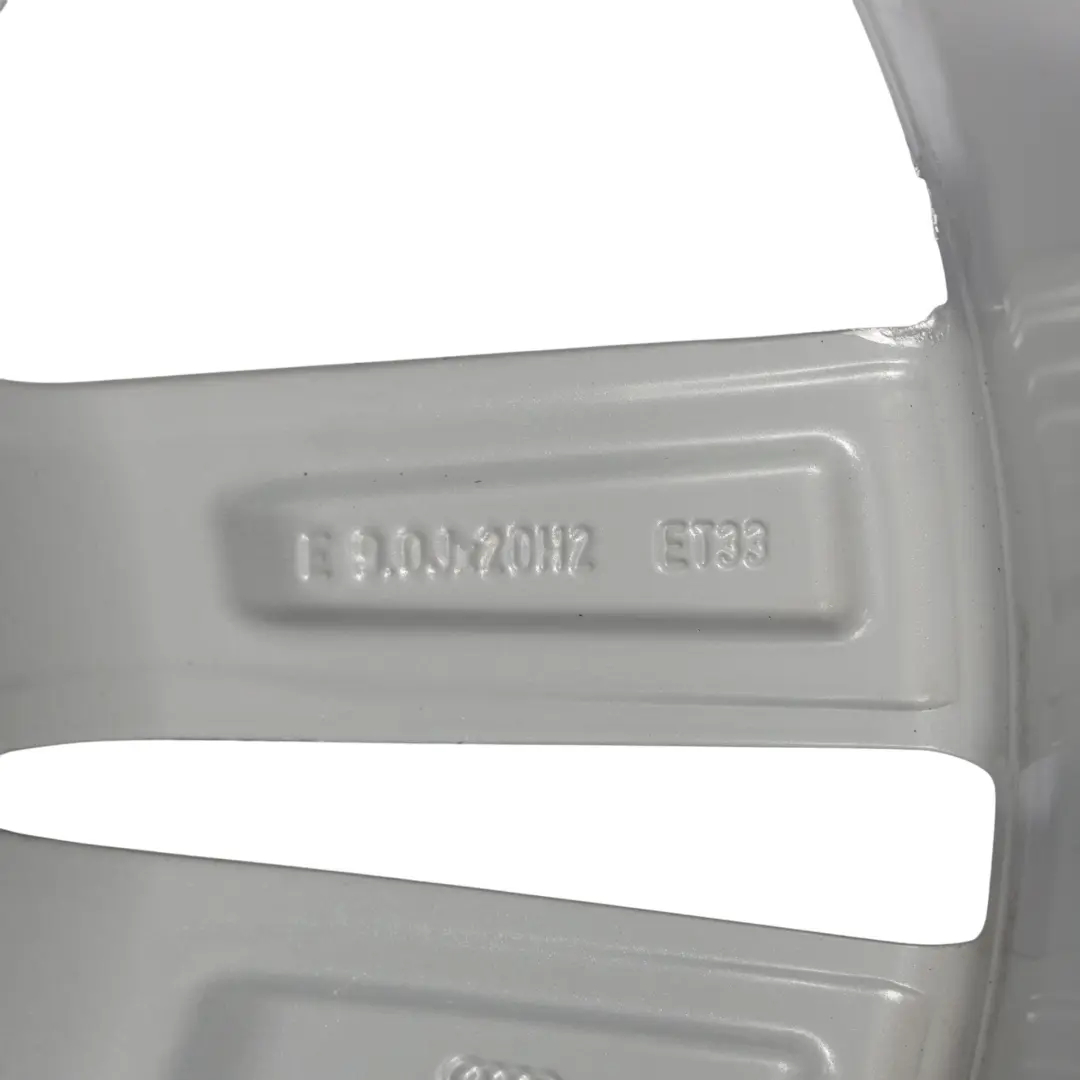 Audi Q7 4M Silver Wheel Alloy Rim 20" 9J ET:33 Double Star Spoke - SKU 4M0601025H-3 - Part number 4M0601025H